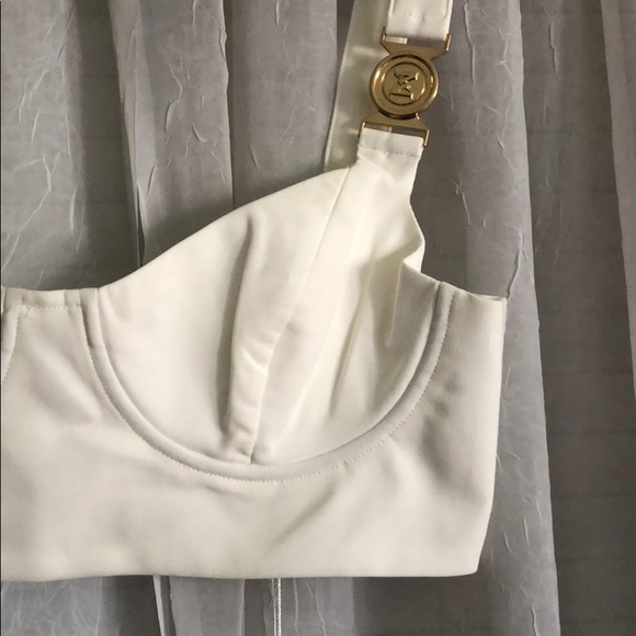 White underwire crop top - Picture 3 of 8